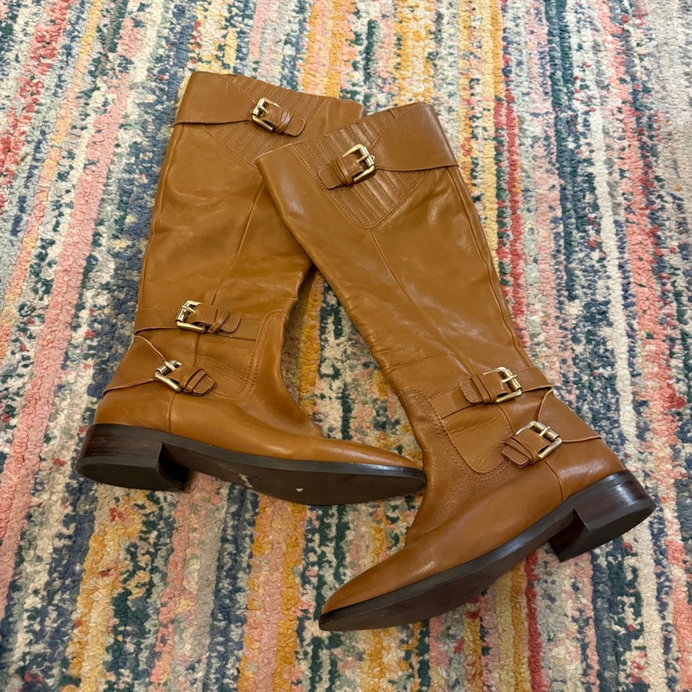 Michael Kors Leather Riding Boots